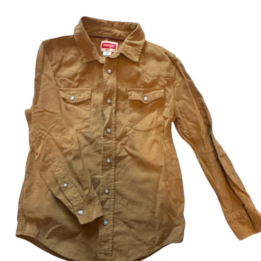 Wrangler Tan Button-Down Shirt